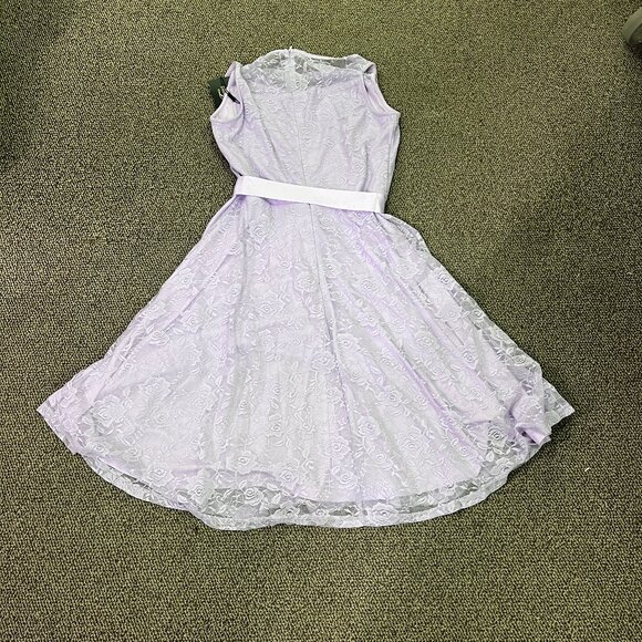 Lilac Dressy Star Lace Short Dress NWT - Picture 2 of 4